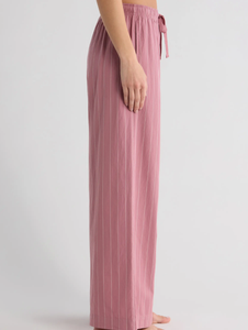 Pantaloni Casual da <span class=keywords><strong>Donna</strong></span> a Righe con Coulisse, Vita Elastica, Gamba Larga, Stampa Colorata, Abbigliamento da Notte, Pantaloni da <span class=keywords><strong>Pigiama</strong></span> Femminili per Uso Quotidiano - Product Image 3