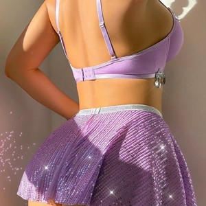 Conjunto de Lencería Decorativa de Alta Calidad con Tiras, Vestido Sexy y Exótico, Conjunto de Ropa Interior de Malla - Product Image 5