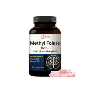 Suplemento de hierbas de marca personalizada OEM, suplemento de ácido fólico de vitamina B12, cápsulas de vitamina B12 para mantener la energía y la potencia - Product Image 1