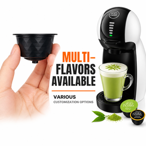 แคปซูลมัทฉะรสชาติหลากหลาย Dolce Gusto ชาเขียวแบบเม็ด บรรจุภัณฑ์ออกแบบเองได้ รับผลิตแบบ OEM แบรนด์ส่วนตัว ขายส่งจำนวนมาก จากโรงงานโดยตรง - Product Image 4