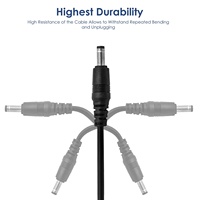 DC 5V zu DC 9V 12V USB Spannungs aufwärts wandler Kabel mit DC-Buchse 5,5x2,5mm oder 5,5x2,1mm