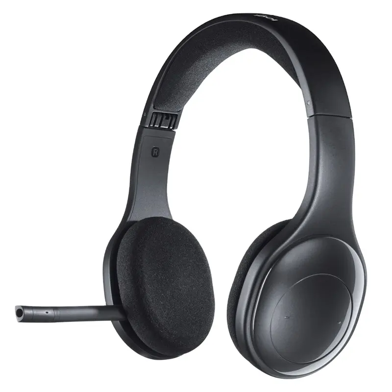 Logitech Headset nirkabel H800 asli, Headset portabel dapat diisi ulang dengan penerima USB