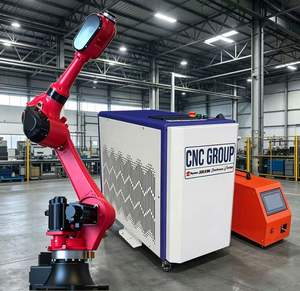 Bras de robot de soudage industriel six axes haute précision, portée de 1,5 mètre, doté d'un moteur de suivi intelligent de la couture de soudure et d'un PLC, capacité de 5 à 20 kg - Product Image 1