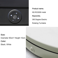 Platine Tournante Électrique BKL 80cm 360 Degrés, Présentoir Rotatif pour Produits, Plateforme de Scan Corporel 3D, Grand Plateau Tournant