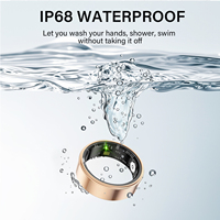 Bague intelligente NFC de la marque EG avec suivi de la santé et du fitness, design étanche, contrôle d'accès et carte de visite pour une utilisation polyvalente