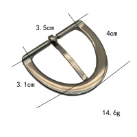 Boucle de ceinture tendance en alliage de zinc 35 mm, multi-usages, de haute qualité, semi-circulaire, à ardillon – Accessoires pour sacs, directement de l'usine