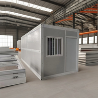 Maison conteneur pliable en acier 20/40 pieds - Démontable, portable, modulaire, préfabriquée, écologique, pour un logement de luxe