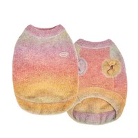 Gilet chaud pour chien et chat, style mignon rayé/dégradé/uni, pour petits et moyens chiens, accessoires pour animaux de compagnie, Shiba Inu