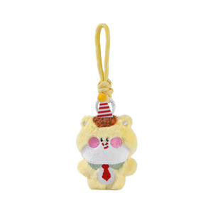 Plush Keychain Zodiac Year Cute Cartoon Key Chain Toy Lightweight Backpack Pendant and Car Keychain for Wholesale Bag Charm