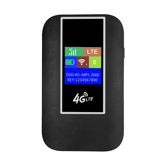 4G LTE Mifis Wireless Wifi LCD Type-C 4g Router With Sim Card Pocket Router Mini Portable Pocket Wifi 4g Router