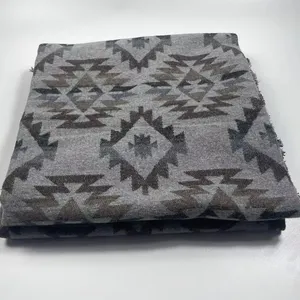 Wholesale price custom design western wool aztec blankets outdoor blanket