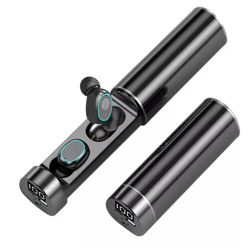 N21 светодиодные наушники-вкладыши TWS с OEM ODM ручная пресс-форма для наушники-вкладыши Tws с BT наушники с функцией фонарика микрофон Hi-Fi мини гарнитура спортивные беспроводные наушники