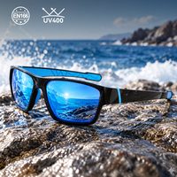Lunettes de soleil polarisées incurvées 8 Base Curve pour la pêche et la navigation, protection UV400, large champ de vision, pour pêcheurs en haute mer, OEM