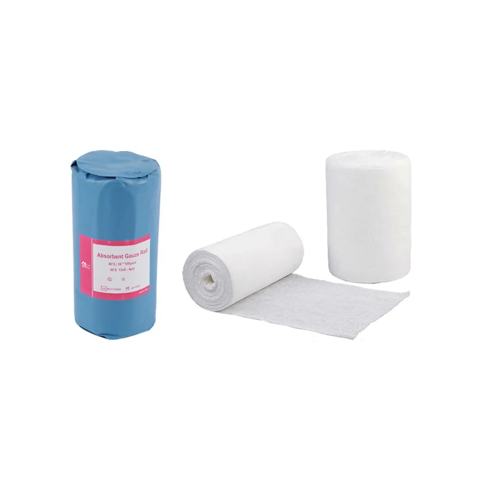 Rollos de vendaje de gasa estéril para uso médico, 100% algodón, personalizado, para el cuidado del hogar, Hospital