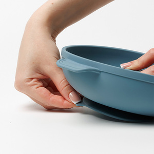 Productos de Alimentación para Bebés de Silicona Personalizados, Libres de BPA, Aptos para Microondas, Vajilla de Silicona con Succión para Recién Nacidos y Niños Pequeños - Product Image 3