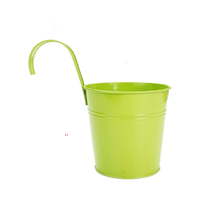 10 pièces moderne métal fer fleur support planteur Vase écologique enduit de poudre suspendu balcon jardin décor pour la maison
