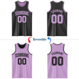 Custom Reversible Basketball Jerseys Personalized Sleeveless Tank <b>Tops</b> Breathable Team Uniforms Unisex Adult Size - Product Image 1