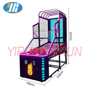Máquina de juego de aro de tiro de baloncesto plegable YIRUN, Arcade que funciona con monedas, idioma inglés para centros de juego - Product Image 3