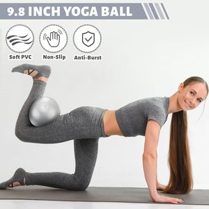 Set de 18 Piezas para Pilates para Mujer: Anillo de Pilates, Colchoneta de Yoga Antideslizante, Equipo de Gimnasio con Banda de Resistencia, Bolsa para el Core y Accesorios Portátiles - Product Image 3