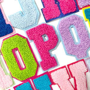 26 petits patchs de broderie alphabet chenille anglais colorés <span class=keywords><strong>sur</strong></span> lettres - Product Image 4