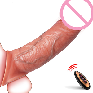 Haute qualité corps plus sûr <span class=keywords><strong>grande</strong></span> <span class=keywords><strong>taille</strong></span> réutilisable Silicone liquide réaliste godes manches préservatif Sex Toy pour hommes utiliser - Product Image 1