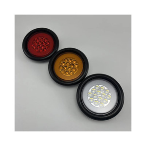 Anillo <span class=keywords><strong>fluorescente</strong></span> de 3 cables, cubierta de goma suave, enchufe impermeable, luz trasera redonda de 4 pulgadas, parada de freno, luces de marcador traseras - Product Image 1