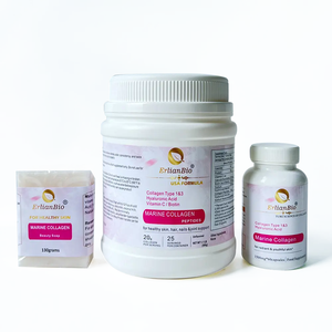 Gélules de Collagène Marin OME à Base de Peau de Poisson Hydrolysé, Poudre <span class=keywords><strong>Pure</strong></span> de Bio Collagène Marin, Comprimés et Savon - Product Image 1