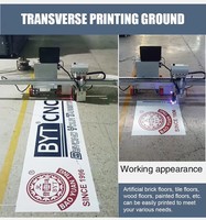 Impresora de suelo de pared UV Industrial con máquina de impresión de pared de efecto 3D multicolor en vidrio de azulejo de cerámica de ladrillo de cemento de látex
