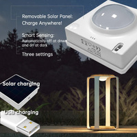 Lampu lantai tenaga surya luar ruangan, lampu lantai led hitam sensor cerdas logo kustom modern