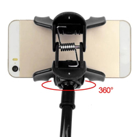 Pour lit tablette voiture support de montage prend en charge iPhone XS Samsung Flexible Long bras support universel pour téléphone portable support paresseux avec pince