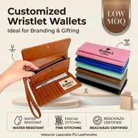 Dompet Kulit Sintetis yang Dapat Diukir Laser, Hadiah Hari Ibu, Dompet Wanita dengan Personalisasi Laser, Dompet Panjang Kulit Sintetis Besar