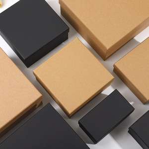 <span class=keywords><strong>Caja</strong></span> de Regalo Personalizada con Tapa, Cartón <span class=keywords><strong>Rectangular</strong></span> Grande de Papel <span class=keywords><strong>Kraft</strong></span> con Cubierta para Recuerdos, Almacenamiento de Cumpleaños, en Existencia - Product Image 3