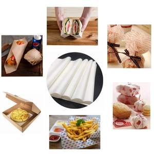 Tùy chỉnh cấp thực phẩm gói đóng gói sáp Giấy không thấm mỡ bánh sandwich giấy gói thực phẩm giấy - Product Image 5