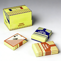 Jeu de cartes de poker personnalisé en PVC écologique, noir, imperméable, avec impression de logo sur mesure, pour usage familial, double boîte pour la vente en gros