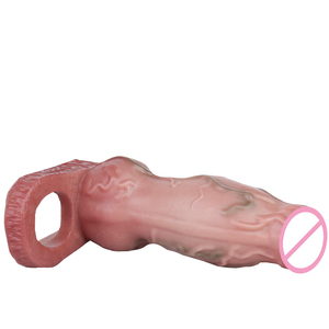 FAAK, envío directo, manga de pene, condón de silicona para hombres, extensor de pene, masturbación, manga de pene realista, retraso de la eyaculación - Product Image 4