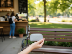 Women's Half Circle Coin <b>Purse</b> With Wrist Strap 5 Inch Microfiber Synthetic Leather Zip Closure <b>Small</b> Capacity All Seasons - Product Image 2