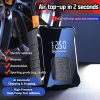 Pompe à air électrique pour vélo, pompe à air électrique pour véhicule, arrêt automatique, affichage numérique, pompe à air pour voiture, gonfleur de pneus portable haute puissance