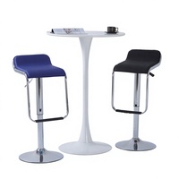 Tabouret de bar commercial S Chair, hauteur réglable, structure en fer, design moderne et minimaliste, non pliable, pour comptoir de bar et réception.