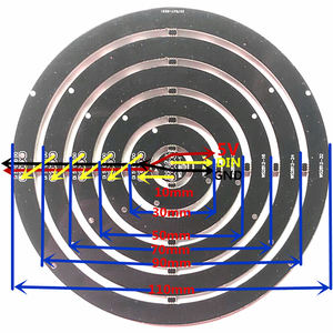 #53048 WS2812B 37 moduli elettronici LED 16 + 12 + 8 + 1 configurazione con alimentazione 5V - Product Image 3