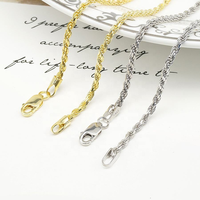 Collier chaîne torsadée en argent massif 925, finition diamant brillante, pour hommes et femmes, vente en gros de bijoux en argent 925 de qualité supérieure, tendance et très demandé