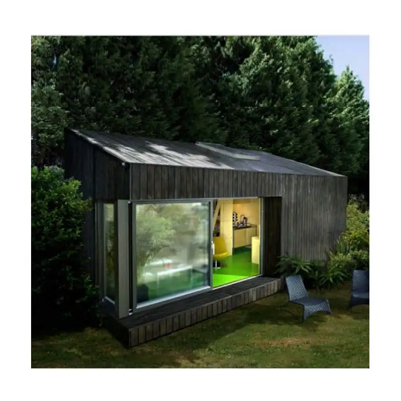 Deepblue Smarthouse telaio in acciaio leggero bella bungalow da giardino in legno casa studio pod lodge back yard casa