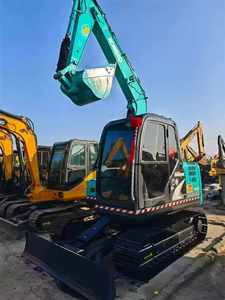 รถขุดขนาดเล็ก Kobelco SK75SR มือสอง รุ่นปี 2024 เครื่องยนต์ Isuzu 7 ตัน กำลัง 42 กิโลวัตต์ ความจุบุ้งกี๋ 0.4 ลูกบาศก์เมตร รถขุดขนาดกะทัดรัด - Product Image 1