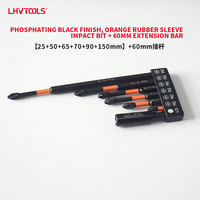 Embout à chocs magnétique PH2 S2 Phillips, tête simple, manchon rouge, acier, finition oxyde noir, haute dureté, personnalisable OEM, DIY