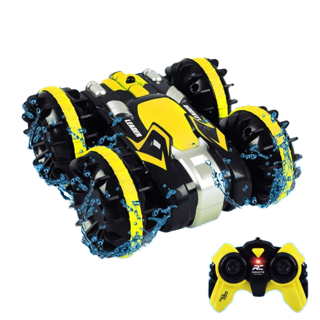 Mini Drifting Rc Car Amphibious Atv Vehicle Land Water Waterproof Toy Cars Toy All Terrain 4Wd Amphibious Atv