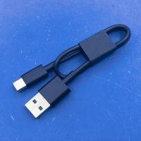 Câble de charge USB Type-C à double cœur avec gaine en PVC, connecteurs USB-A/USB-C, 30 cm, portable pour petits appareils électriques - Prix de gros