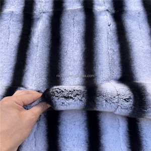 High Quality Rex <strong>Rabbit</strong> <strong>Fur</strong> Blanket Chinchilla <strong>Plate</strong> - Product Image 1