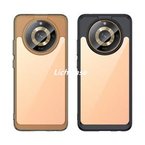 Lichicase Clear Acrylic 360 Funda de protección completa para Realme 11 <span class=keywords><strong>Pro</strong></span> Plus Candy color Borderphone Cover - Product Image 5