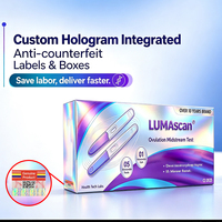 Boîte personnalisée haut de gamme pour dispositifs médicaux avec hologramme, traçabilité par code QR et logo en relief pour produits de santé OEM en gros