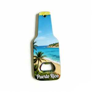 Aimant <span class=keywords><strong>de</strong></span> réfrigérateur 2-en-1 personnalisé avec ouvre-bouteille, souvenir <span class=keywords><strong>de</strong></span> voyage des Îles Vierges, d'Haïti, <span class=keywords><strong>de</strong></span> Trinité-et-Tobago et <span class=keywords><strong>de</strong></span> Porto Rico - Product Image 5