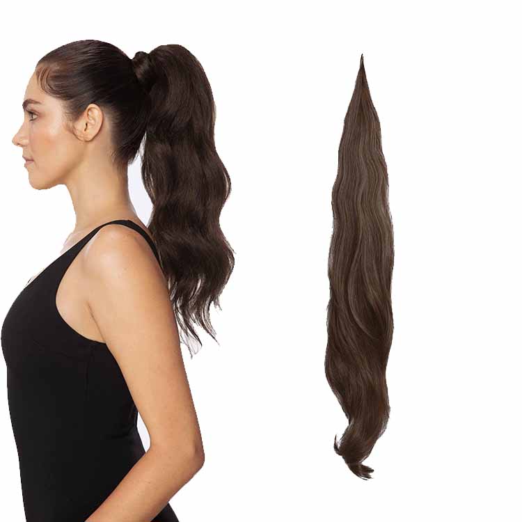 26" shape able Silky Straight Wave synthetic binding ponytails hair extension